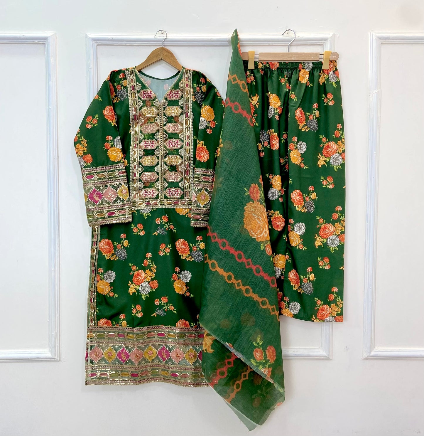 Chandni 3PC (Silk) D-211