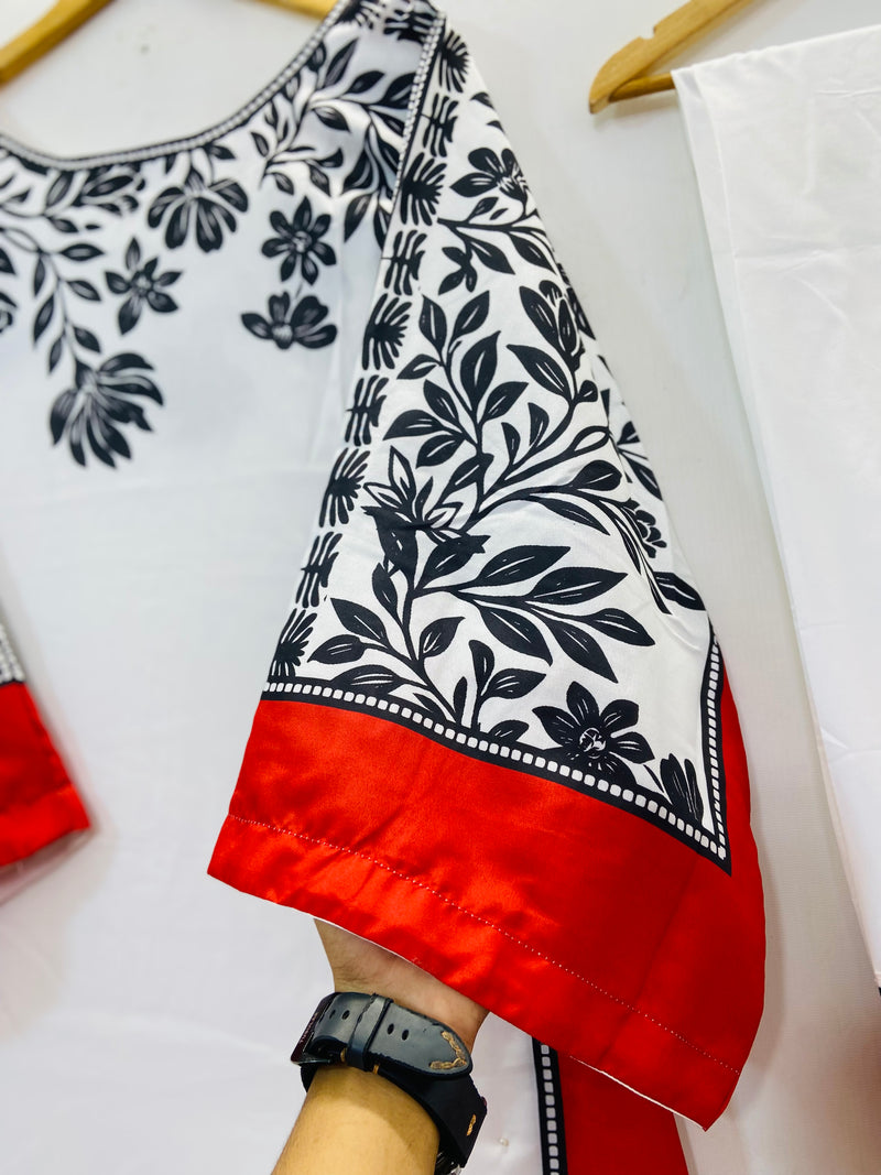 Elegant Kaftaan 2PC (Swiss Silk) D-66