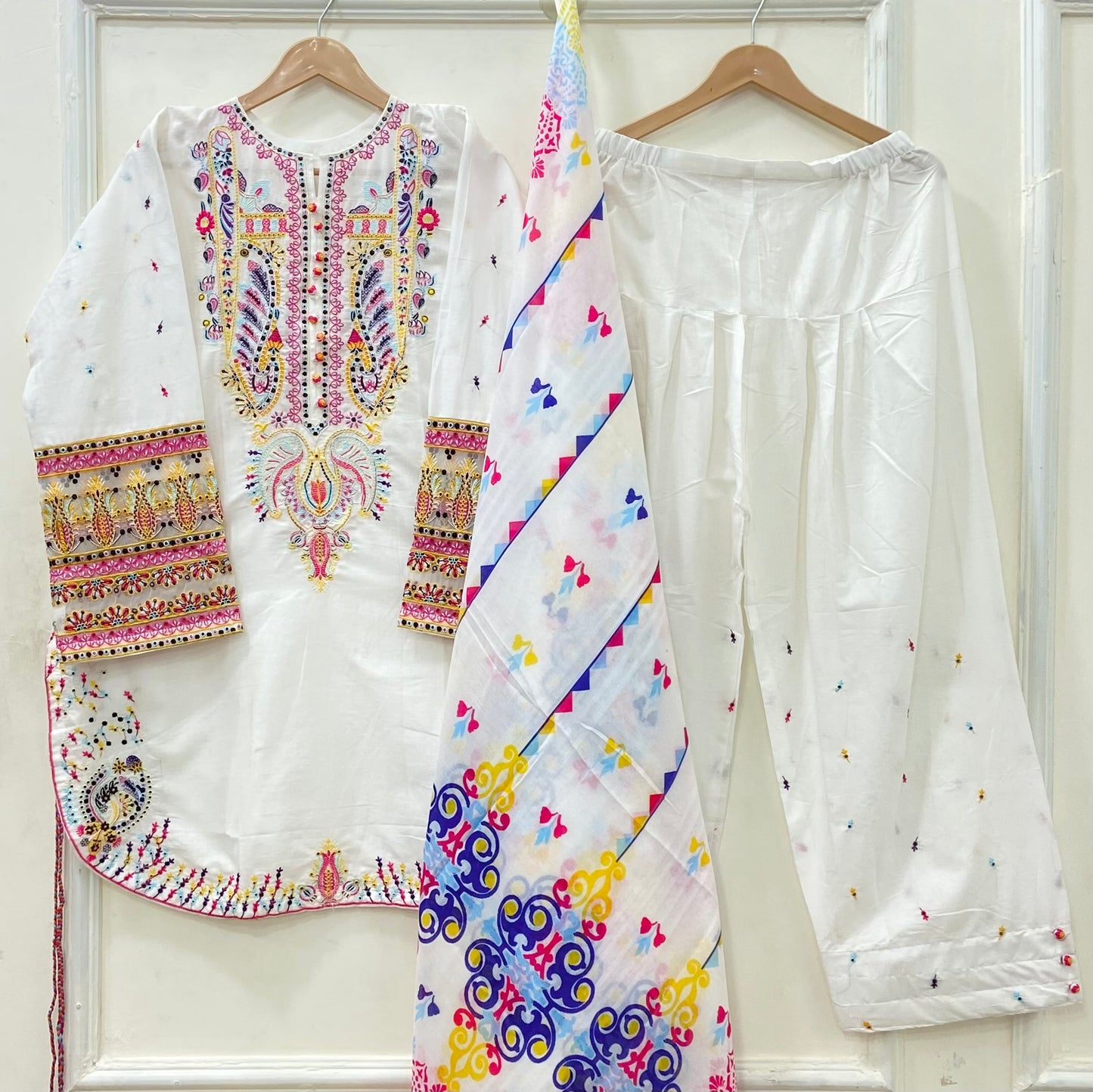 Bulbul Farshi | 3PC Lawn Cotton D-581