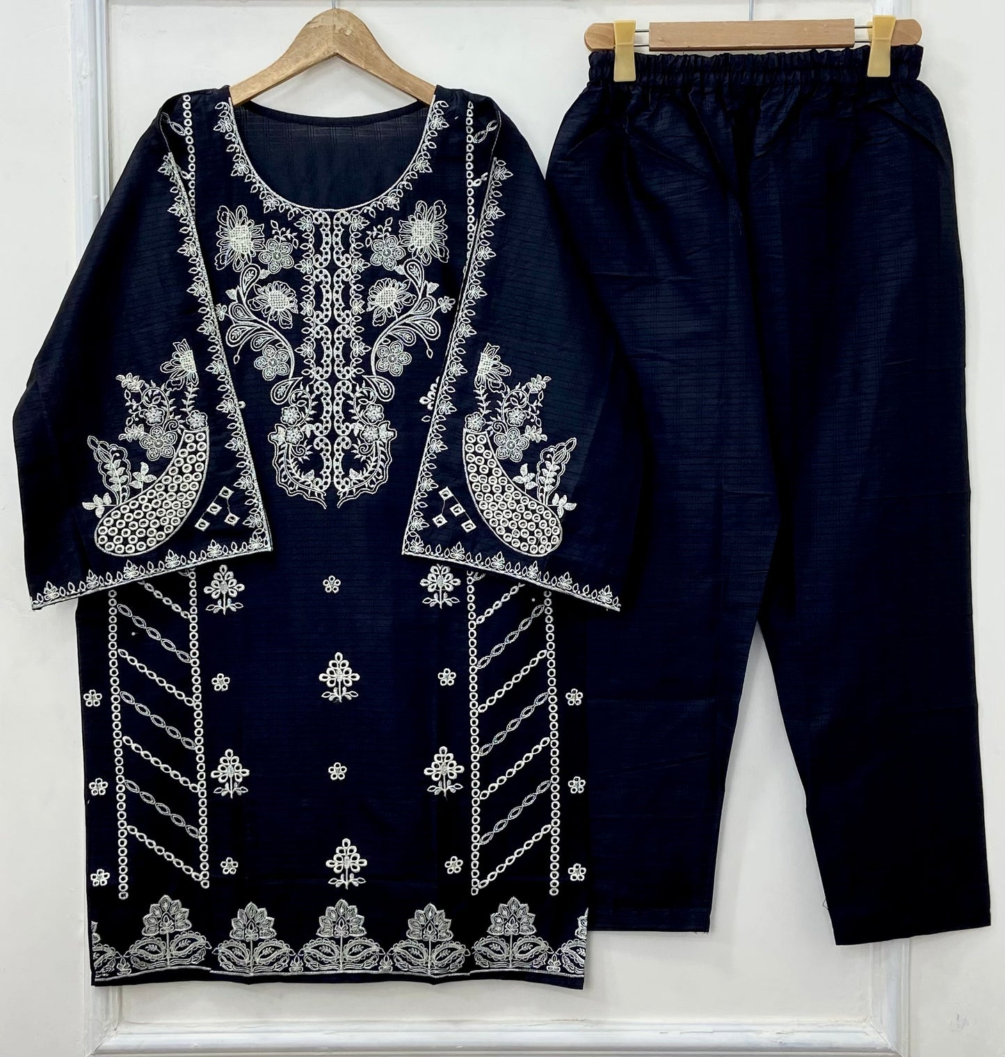 Dazzling Embroidered 2PC (Premium Cotton) D-419