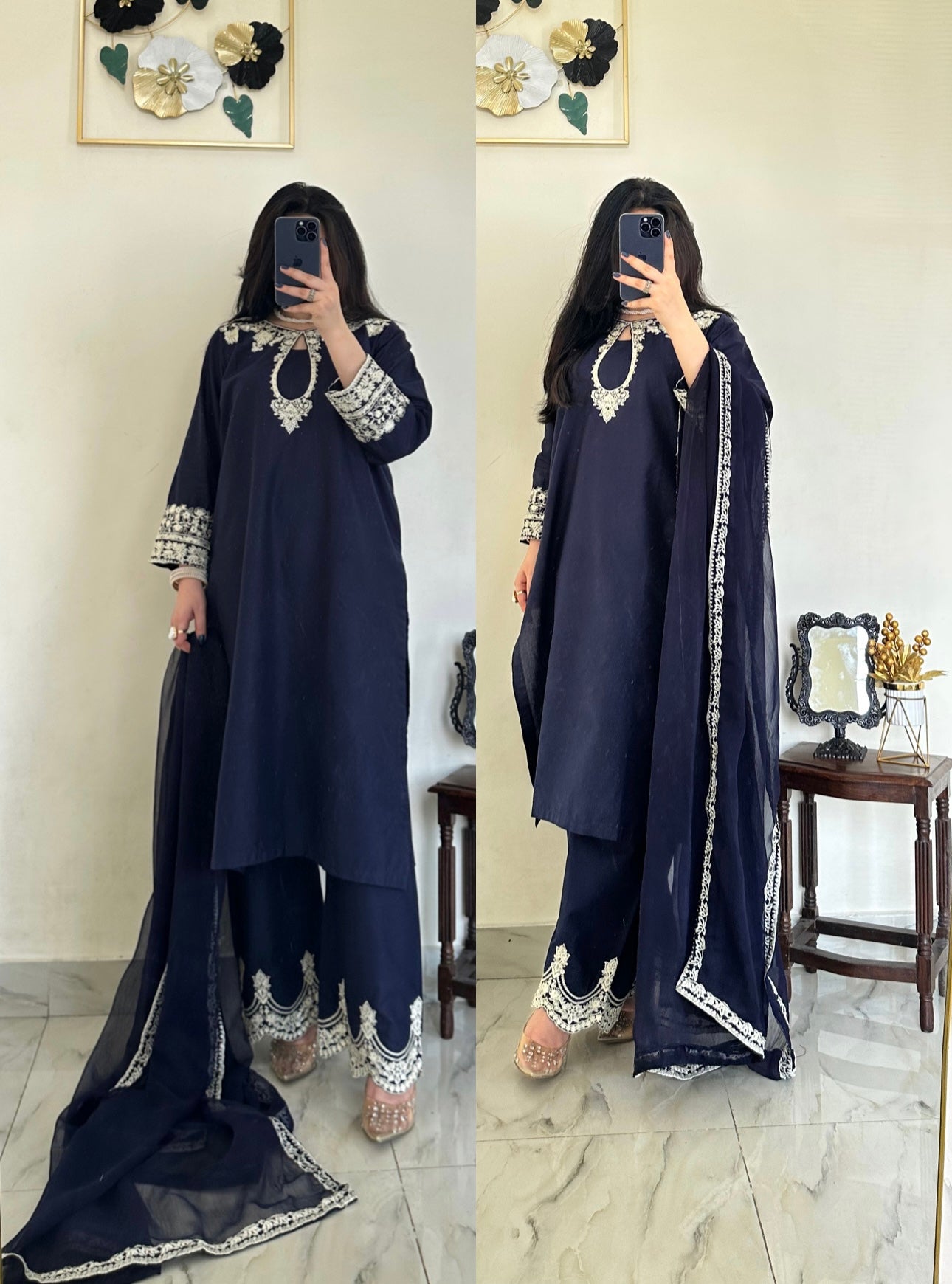 Dreamy Blue | 3PC Cotton Lawn D-632