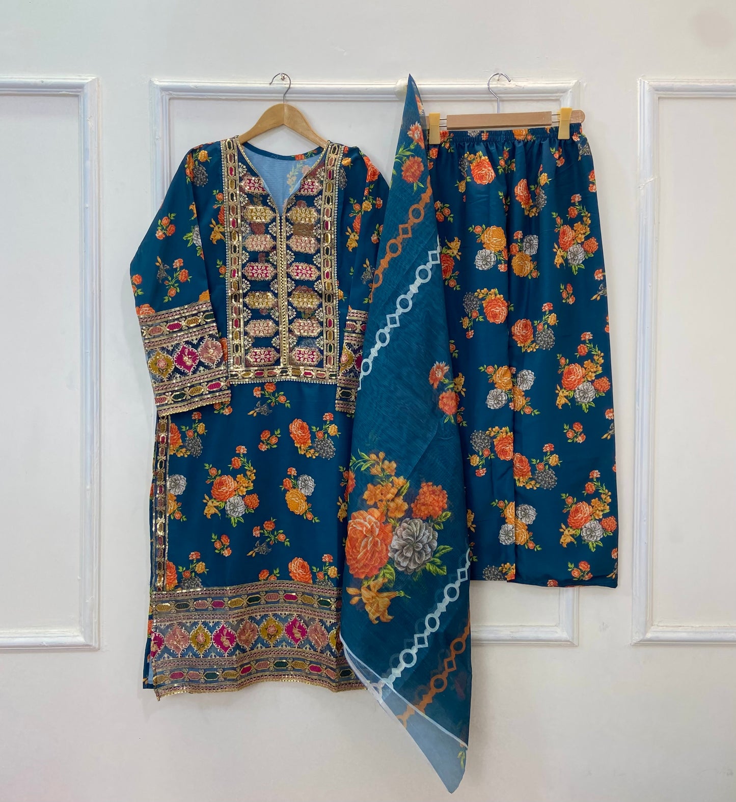 Chandni 3PC (Silk) D-242