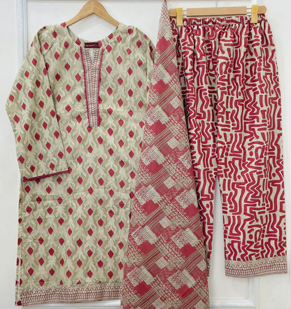 Binsaeed Edit: 3PC (Lawn) D-404