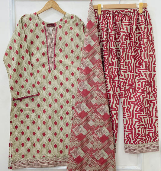 Binsaeed Edit: 3PC (Lawn) D-404