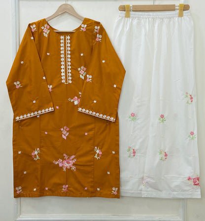 Embroidered Malta 2PC (Premium Cotton) D-421