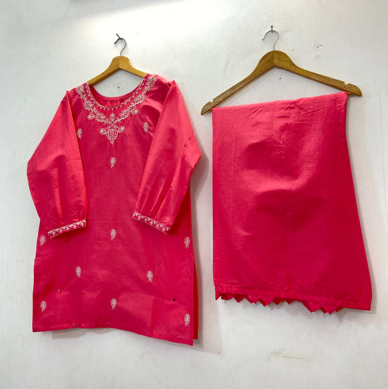 Embroidered Co-Ord Set 2PC (Cotton Lawn) D-36