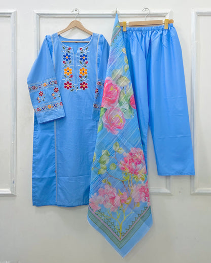 Eid Series: 3PC (Cotton) D-533
