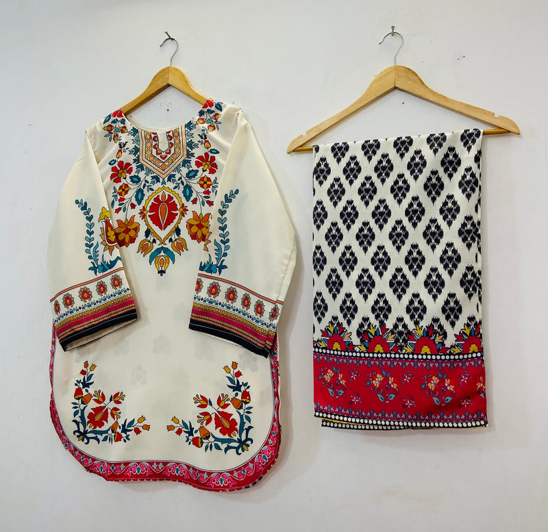 Elegant Trendy Co-Ord Sets (Swiss Silk) D-67