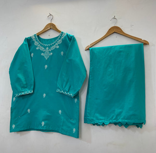 Embroidered Co-Ord Set 2PC (Cotton Lawn) D-36