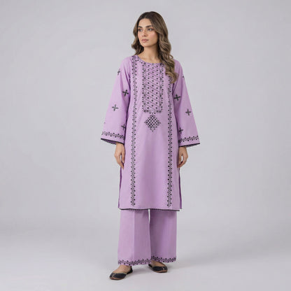 Sequins Embroidered | 2PC Cotton D-569