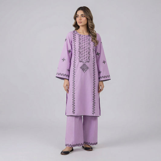 Sequins Embroidered | 2PC Cotton D-569