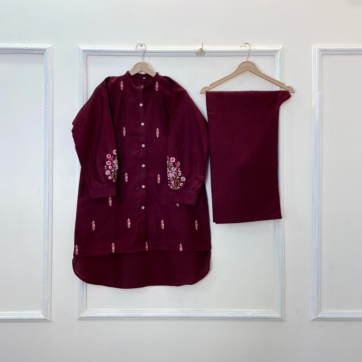 Cozy Embroidered Co-Ord Set (Khaddar) D-261