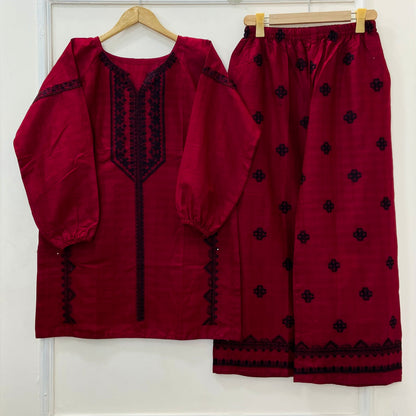 Dual Embroidered | Co-Ord set Cotton D-570