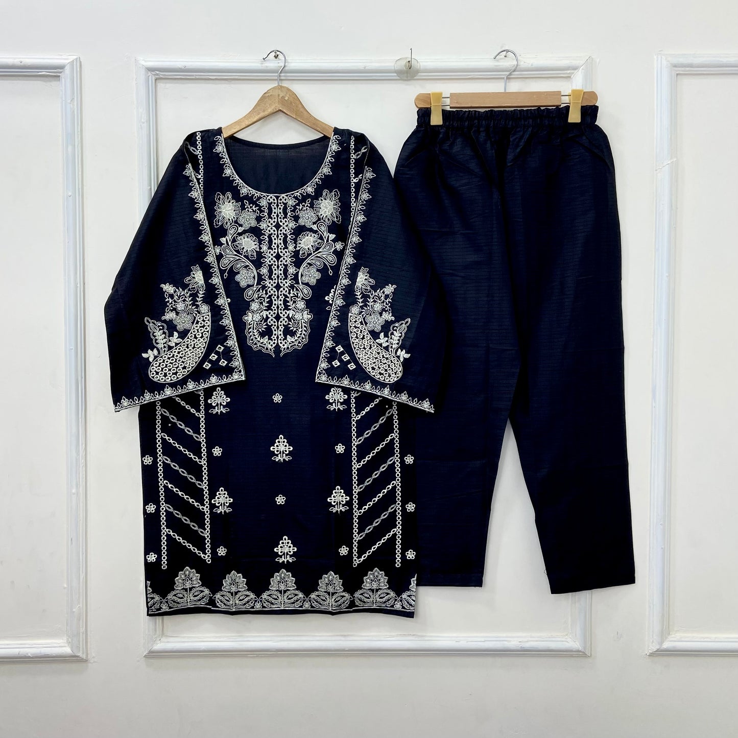 Dazzling Embroidered 2PC (Premium Cotton) D-419