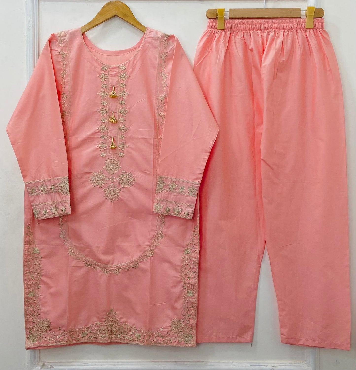 Embroidered 2PC (Premium Cotton) D-455