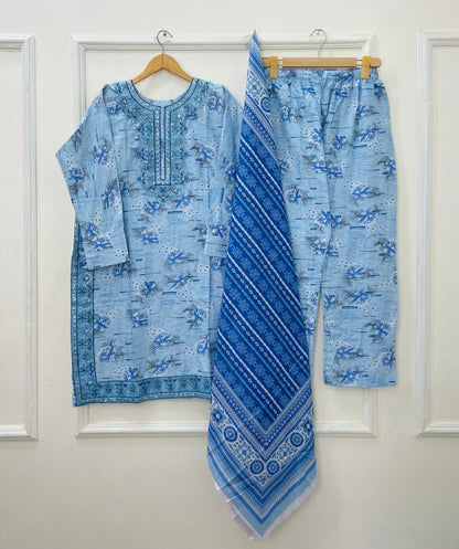 Lawn Series: 3PC (With Lawn Dupatta) D-524