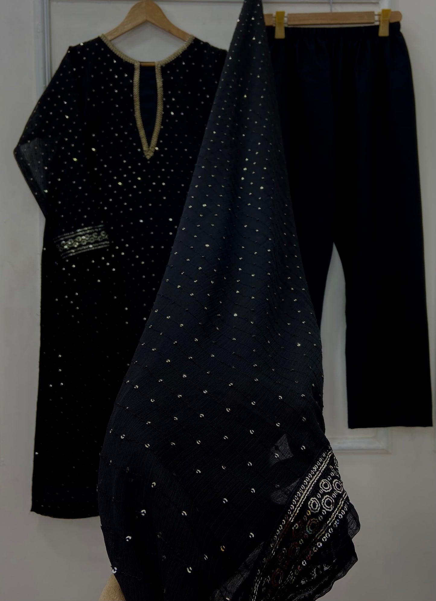 Anarkali Embroidered 3PC (Premium Chiffon) D-415