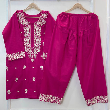 Embroidered Farshi Style 2PC 
(Khaddar) D-285