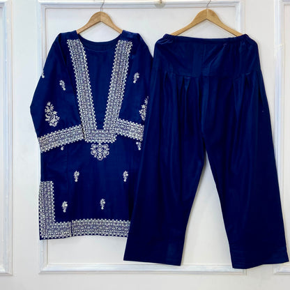 Embroidered Azure 2PC (Khaddar) (Hot Seller) D-293