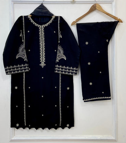 Elegant Embroidered 3PC (Khaddar) D-241