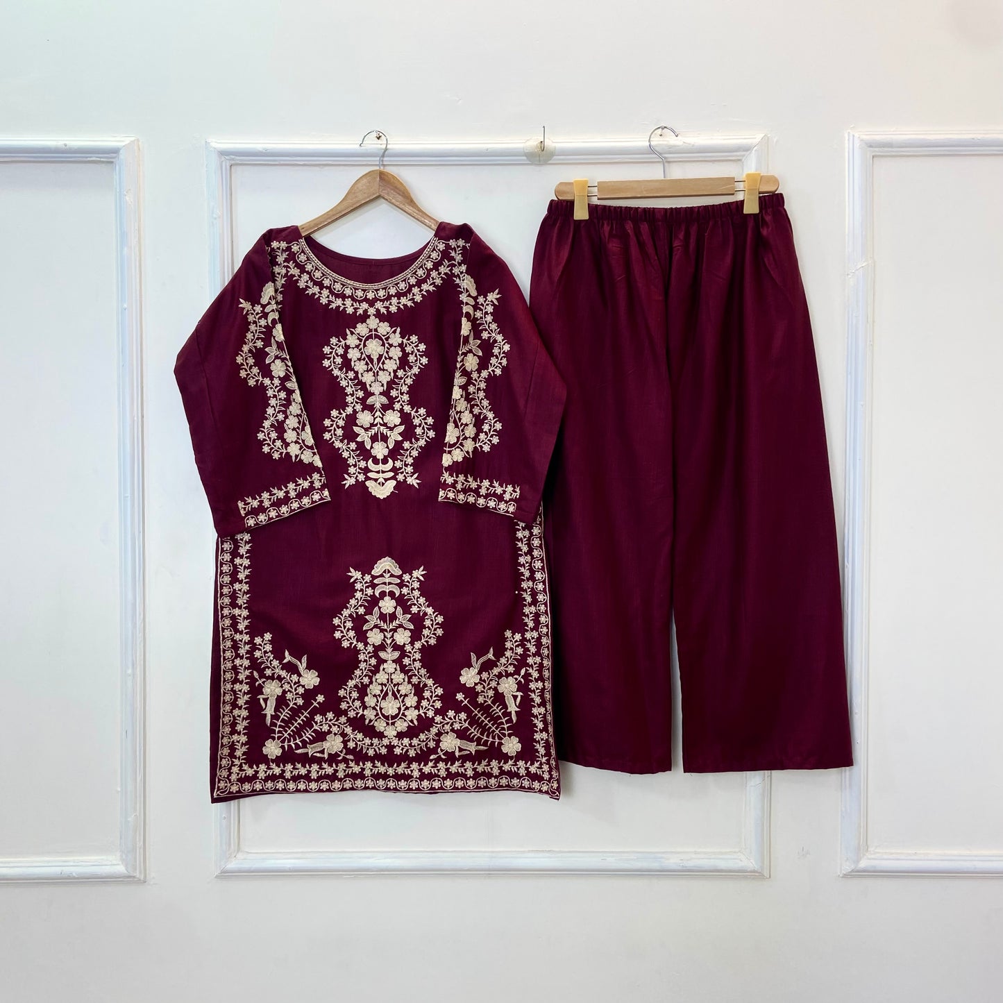 Heavy Embroidered 2PC (Khaddar D-299