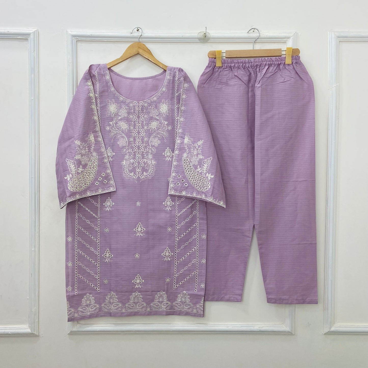 Dazzling Embroidered 2PC (Premium Cotton) D-419