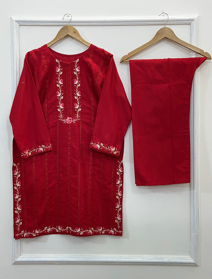 Decent Embroidered 2PC (Khaddar) D-153