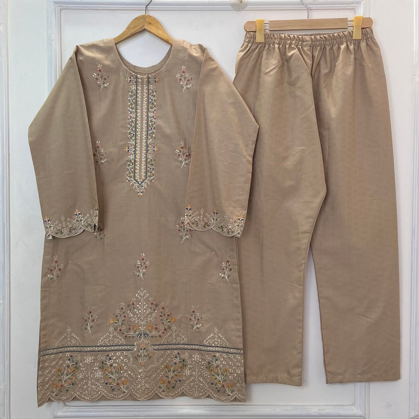 Sparkle Embroidered 2PC (Premium Cotton) D-362