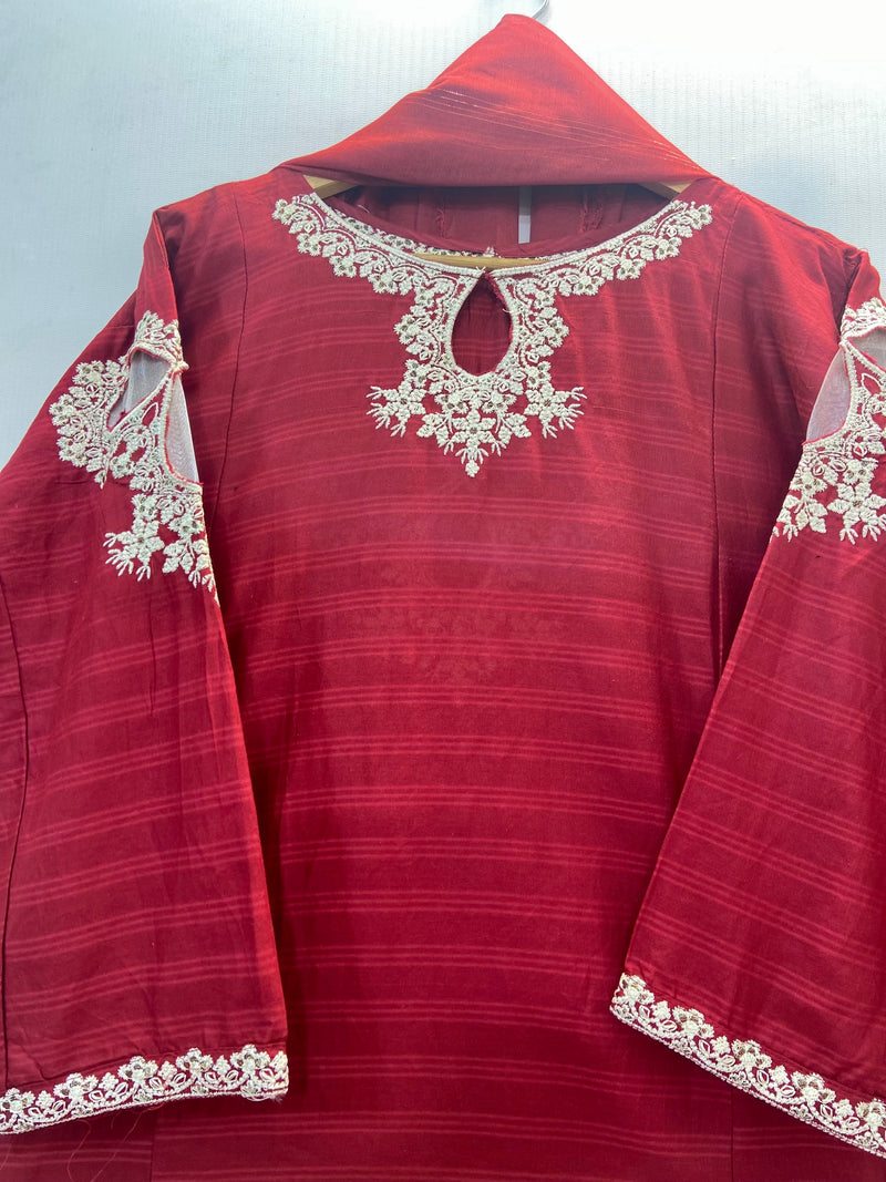 Front Back Embroidered 3PC (Cotton Lawn) 19