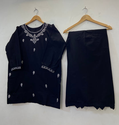 Embroidered Co-Ord Set 2PC (Cotton Lawn) D-36