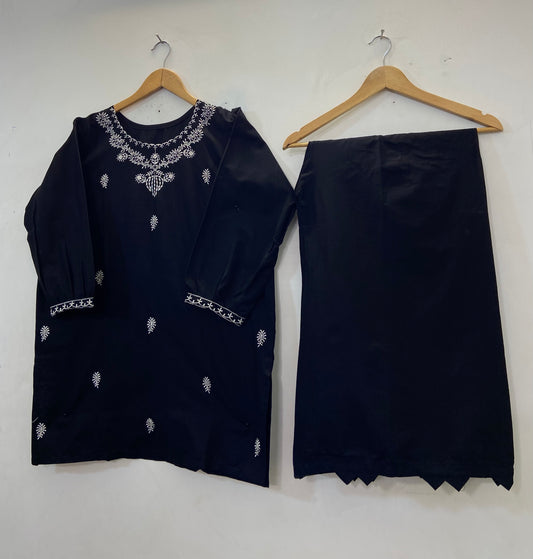 Embroidered Co-Ord Set 2PC (Cotton Lawn) D-36