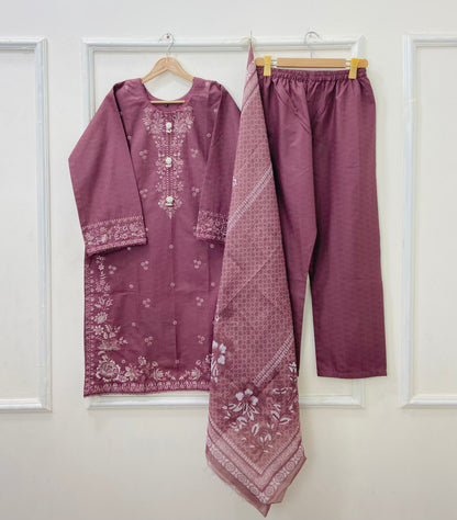Eid Edit: 3PC (Premium Cotton) D-427