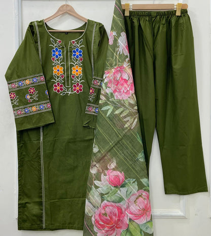 Eid Series: 3PC (Cotton) D-533