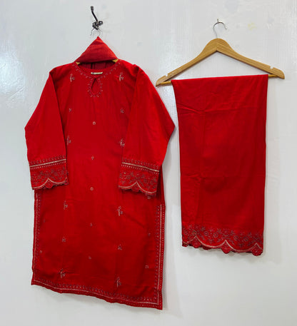 Embellished Beauty 3PC (Khaddar) D-127