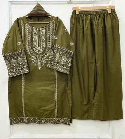 Embroidered | 3PC Cotton Lawn D-667