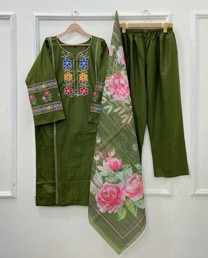 Eid Series: 3PC (Cotton) D-533