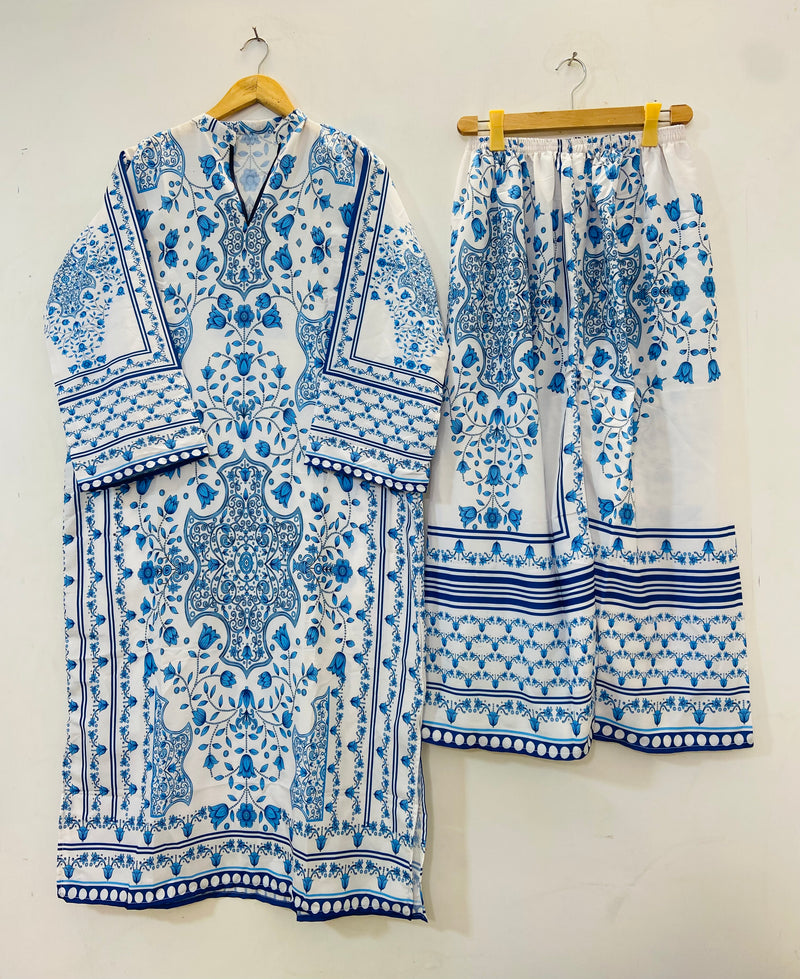 Dreamy Long Co-Ord Set (Swiss Silk) D-80
