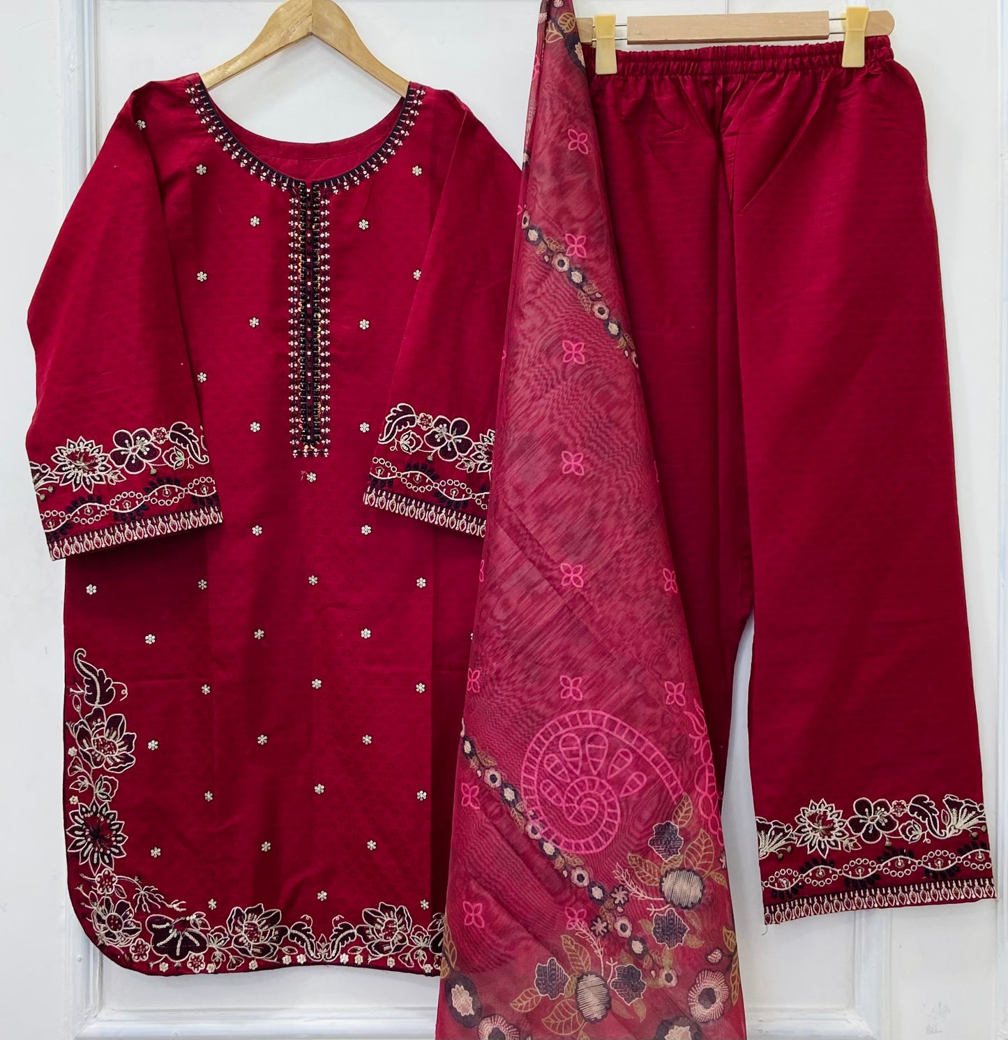 Festive Wear 3PC (Cotton) D-516