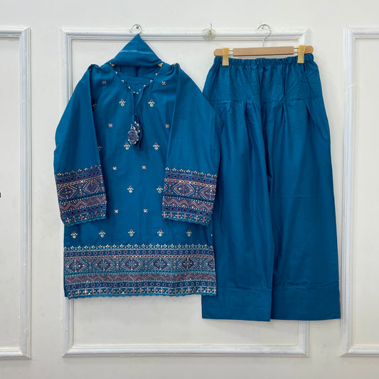 Noor-e-Eid Chicken Kari 3PC (Cotton) : D-471