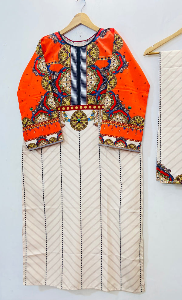 ARTICLE NO: D-76 SWISS SILK LONG CO-ORD