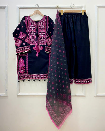 Pink Pakhtooni | Lawn Cotton D-648