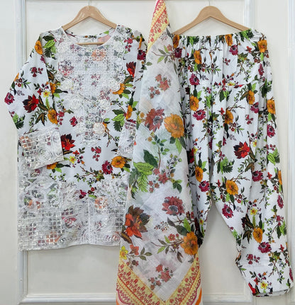 Eid Edit: 3PC (Bana Dora Silk) D-511