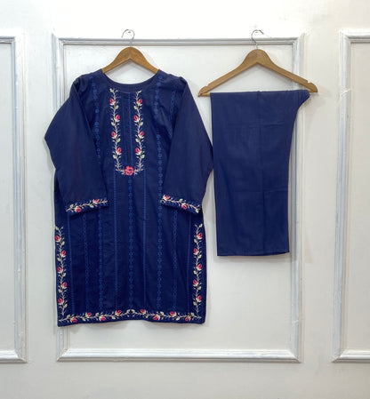 Decent Embroidered 2PC (Khaddar) D-153