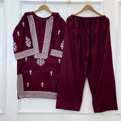 Embroidered Azure 2PC (Khaddar) (Hot Seller) D-293