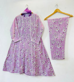 Umbrella Frocks 3PC (Lawn) D-52