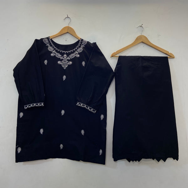 Embroidered Co-Ord Set 2PC (Cotton Lawn) D-36