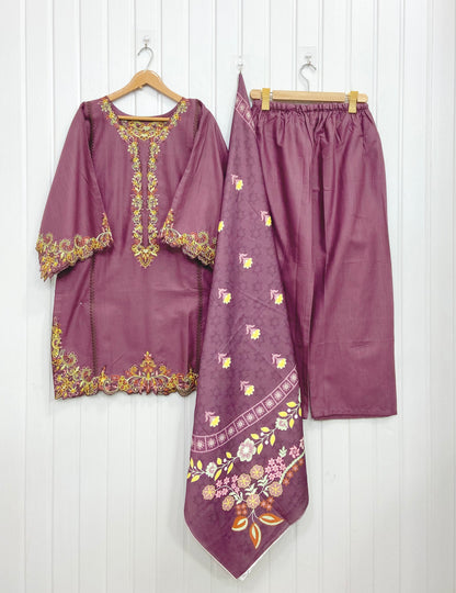 Article: D-1182 Khaddar 3piece