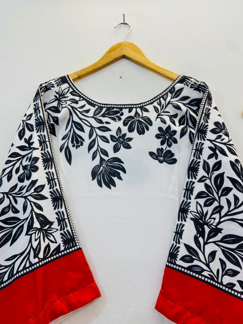 Elegant Kaftaan 2PC (Swiss Silk) D-66