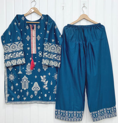 Dual Embroidered | Farshi D-832