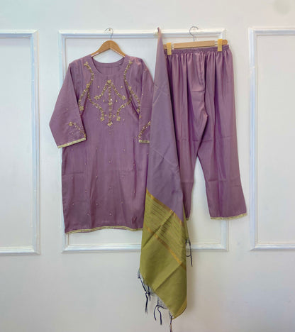 Royale Handcrafted Series: 3PC (Raw Silk) D-243